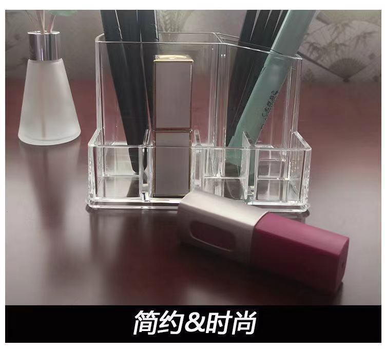 Transparent cosmetics lip gloss holder, makeup eyeliner pen, eyebrow pencil, lipstick holder, dressing table, organizing and storage rack, storage box pic 6