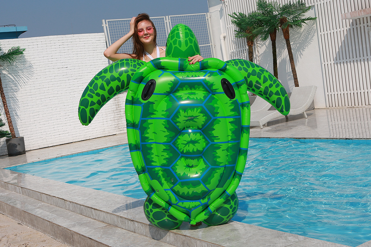 New inflatable large turtle seat, water rafting, surfing float, popular water play toy, swimming ring, folding lounge chair, high-end, environmentally friendly, safe, convenient, fast and inflatable pic 11
