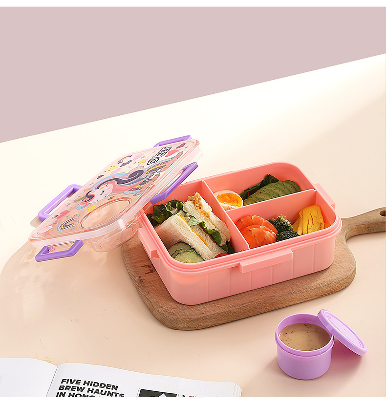 学生带饭餐盒可微波加热饭盒送饭专用分格式上班族密封便当午餐盒详情15