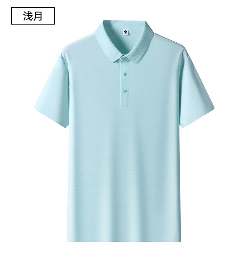 2025年新品上线夏季休闲商务薄款T恤衫上衣男士冰丝短袖POLO衫详情22
