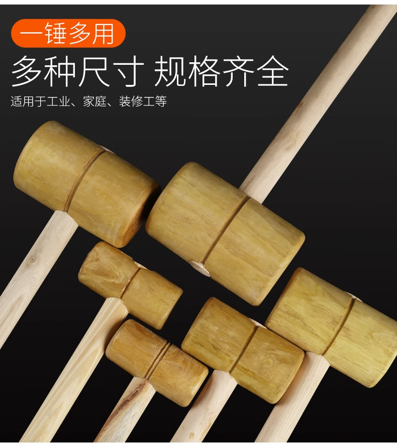 Wooden hammer, solid wood, round head small wooden hammer, wooden mallet, hard wood hammer, wooden rod hammer, back hammer, large wooden hammer, small 木棰 pic 3