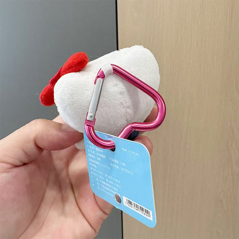 新款爱心扣凯蒂猫挂件可爱卡通钥匙扣玩偶公仔挂饰包包挂件小饰品详情5