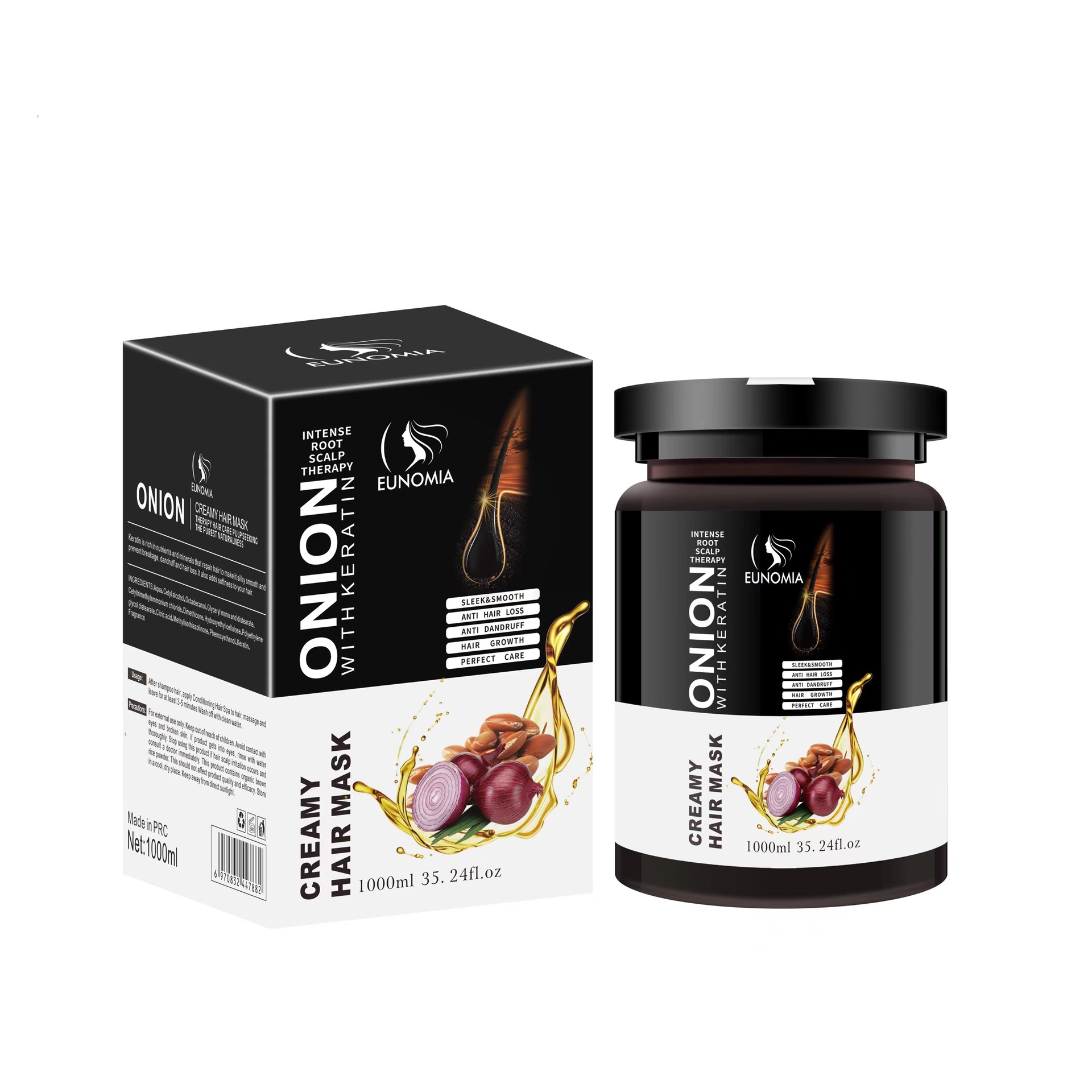 跨境出口发膜营养焗油护发素干枯受损修复洗发水营养倒膜洗护套装详情8