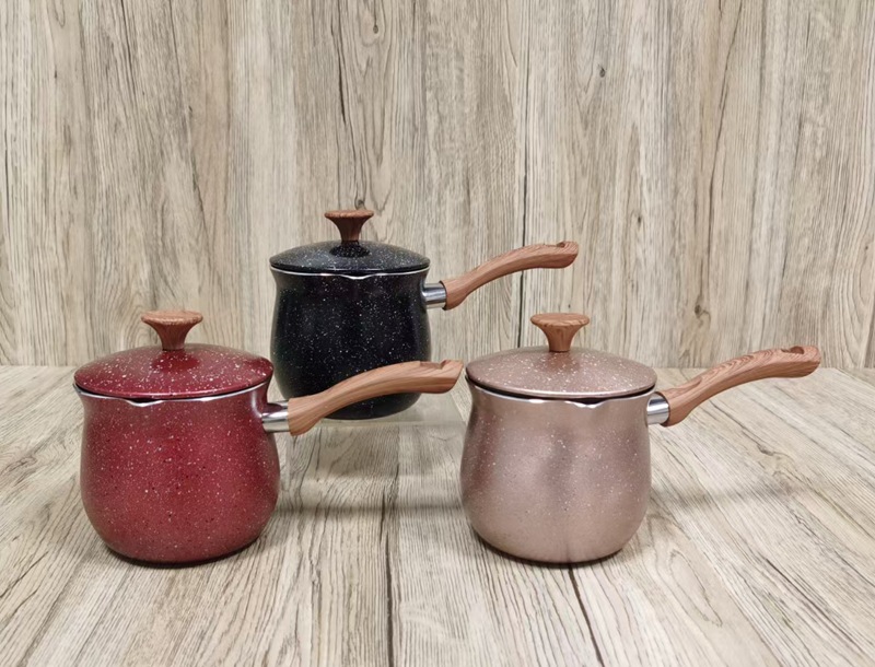 milk pot Mocha pot Coffee pot Aluminum pot non-stick marble covered coffee cup Coffee pot coffee pot Milk pot milk cup pic 2