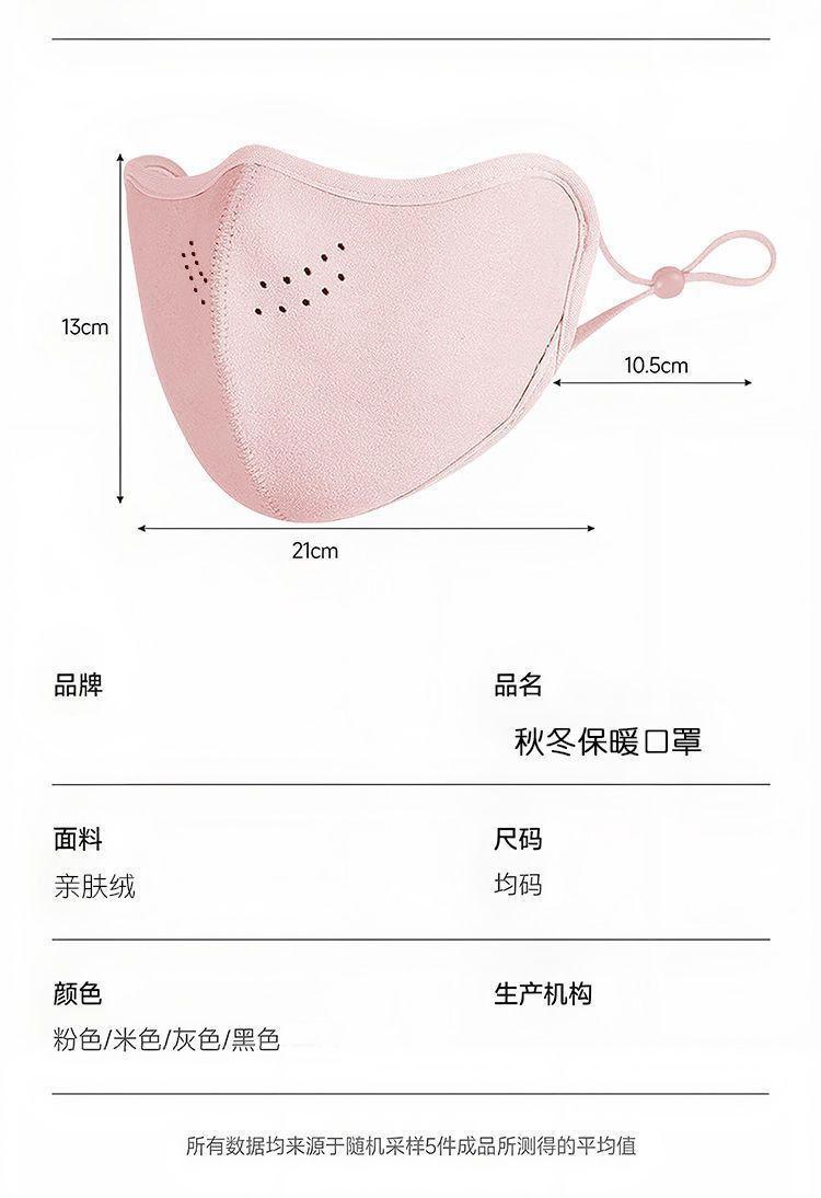 冬季澳绒保暖口罩女秋冬骑行滑雪加绒面罩男骑车防风防寒护脸防冻详情23