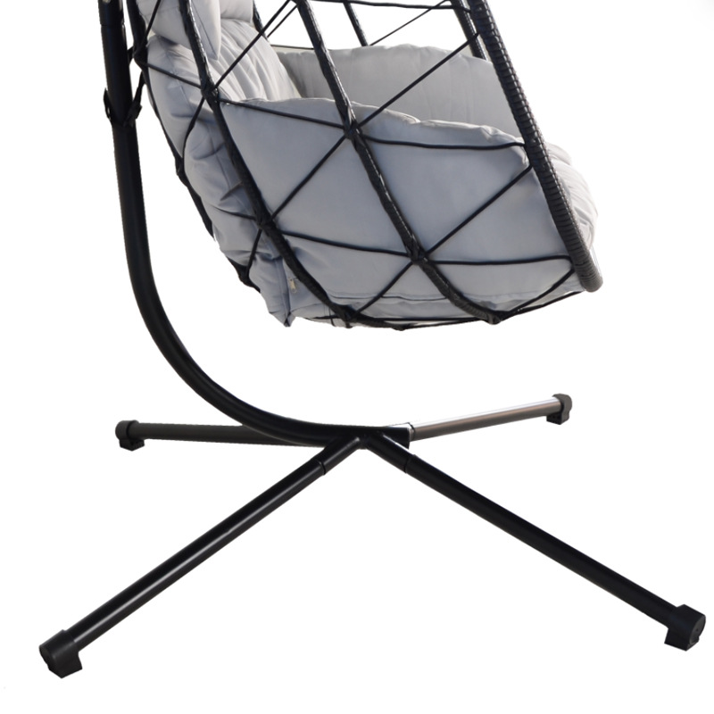 家用双人简约吊篮户外庭院懒人摇篮卧室阳台铁艺藤编秋千椅详情4