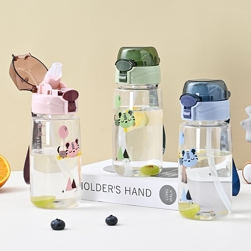 吸管水杯学生耐高温卡通可爱通用批发塑料随手杯直饮大容量水壶详情15