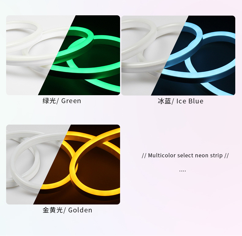 LED neon flexible light strip, 110V volt Taiwan voltage soft light bar, outdoor advertising waterproof lighting line light pic 9