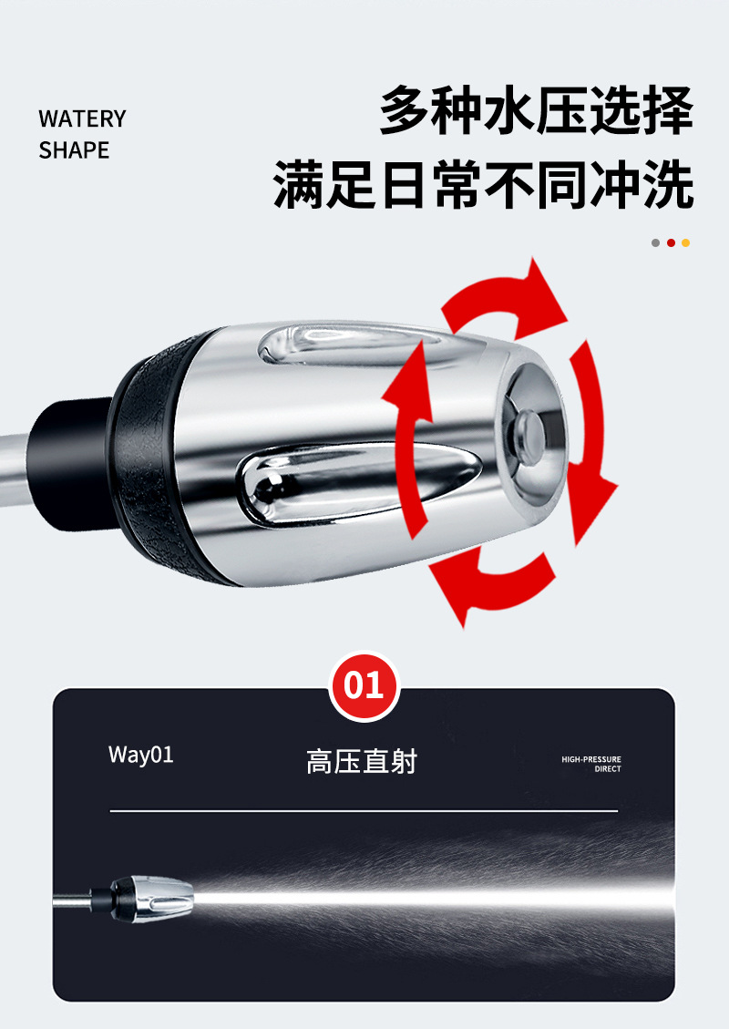 厂家批发T8加长杆多功能泡沫壶洗车高压水枪家用包胶强力高压水枪详情10