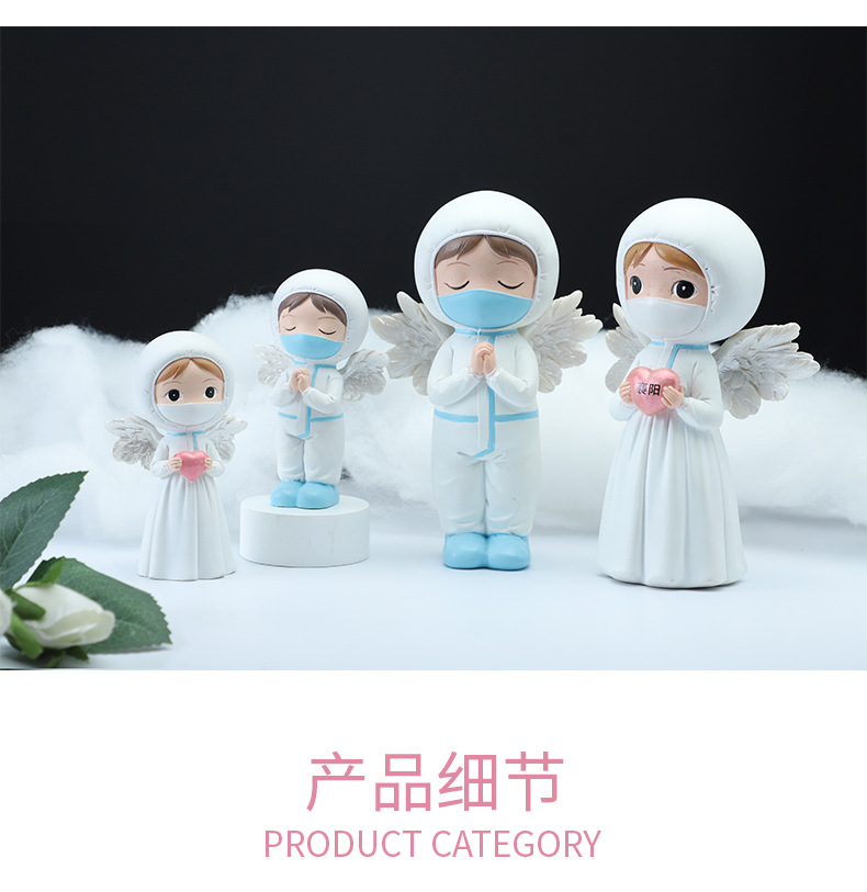 Medical staff ornaments and ornaments, resin handicrafts of the epidemic prevention hero Florence Nightingale, tabletop souvenirs, theme handicrafts pic 8