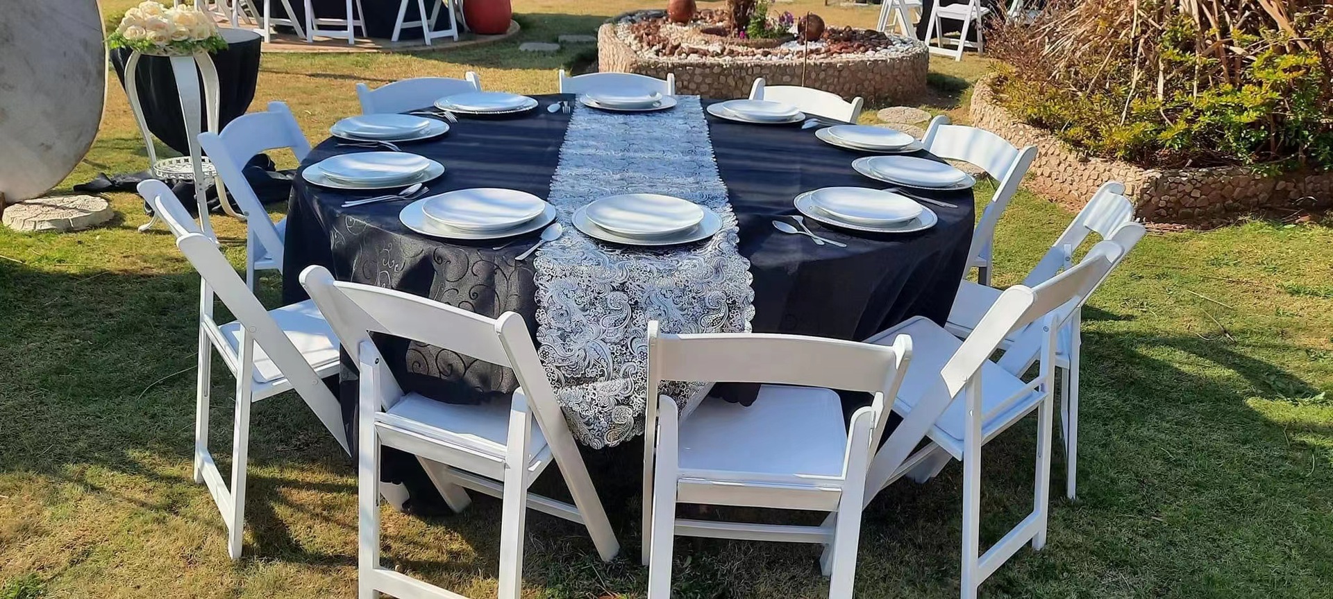 Star Factory wholesals wedding lawn plastic white folding chairs, Wimbledon chairs, and soft-padded chairs for wedding hotels and banquets pic 5