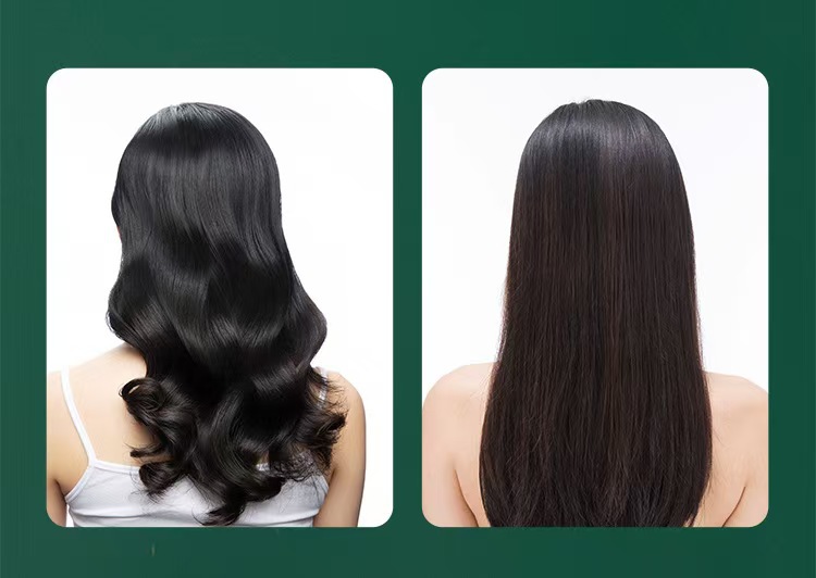 跨境头皮按摩梳卷发梳子女士长发墨绿色按摩家用便携防静电美发梳详情4