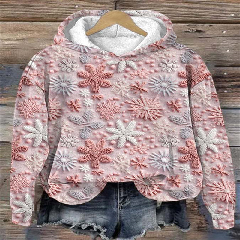 2025秋冬季女士跨境3D卫衣热门数码印花连帽衫带帽卫衣热卖款外套详情7