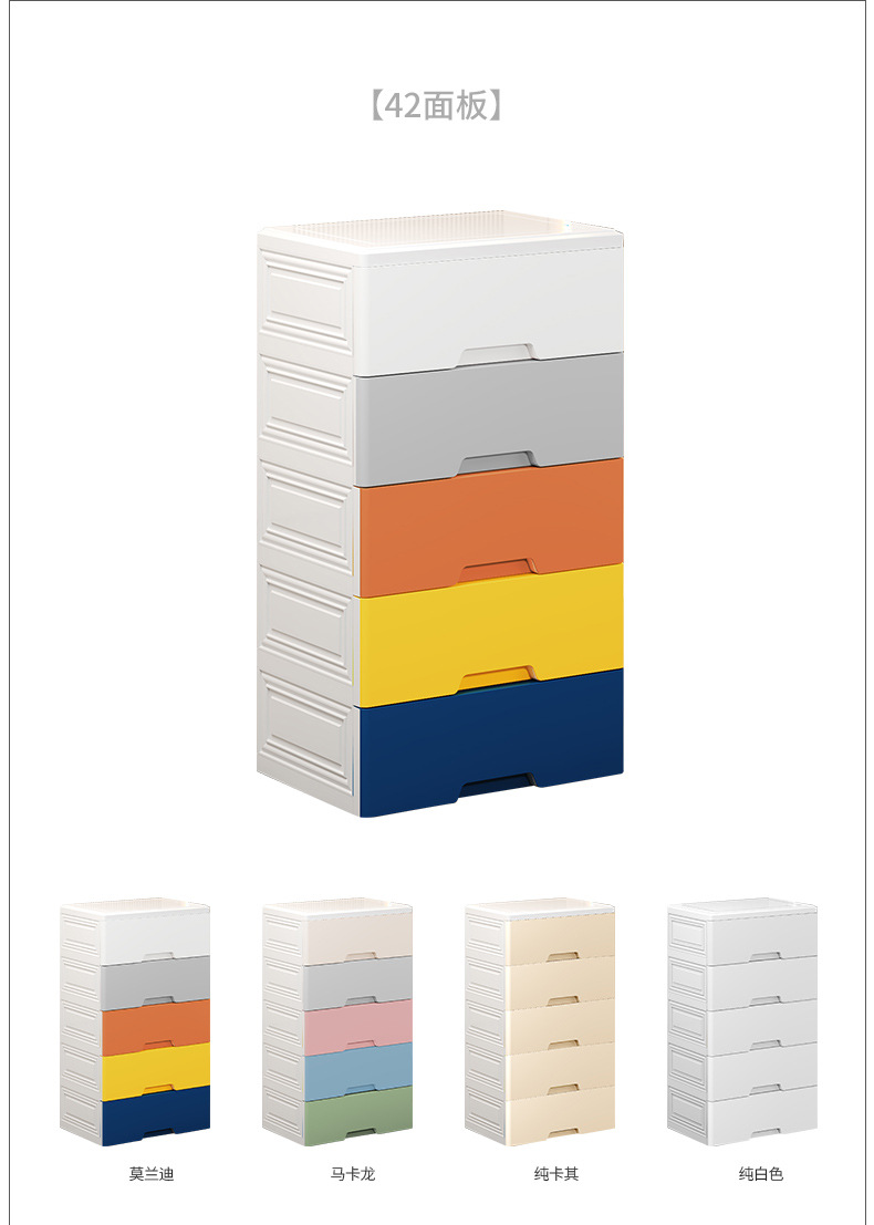 抽屉式收纳柜家用客厅卧室整理储物柜大容量落地多层玩具置物柜子详情9