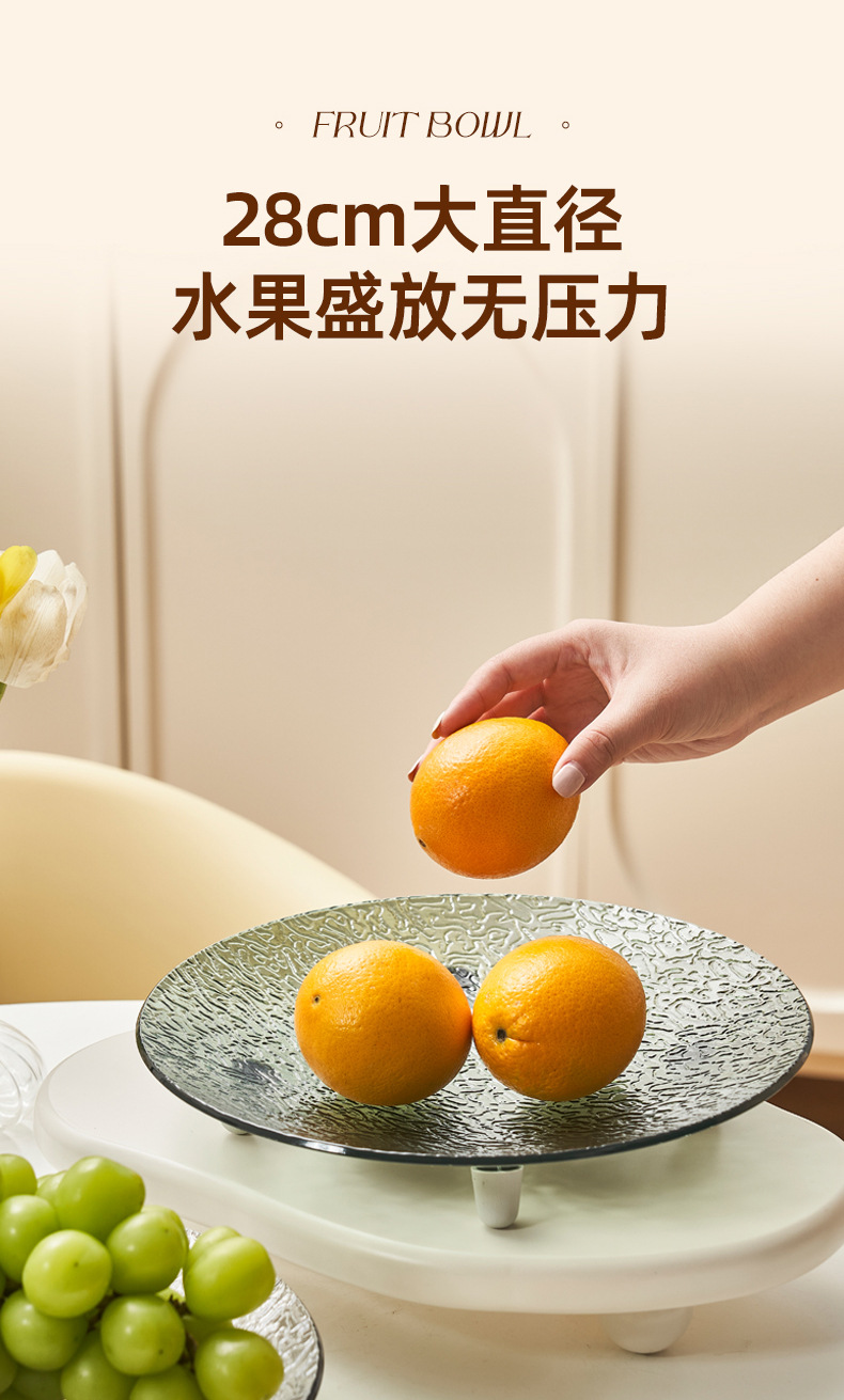 家用客厅茶几水果盘高颜值酒店前台高档轻奢干果盒糖果坚果点心盘详情3