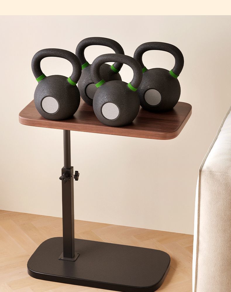 Household bedside, height-adjustable balcony storage rack, small coffee table, side table, mobile sofa, decorative items, bedside table, living room, bedroom pic 9