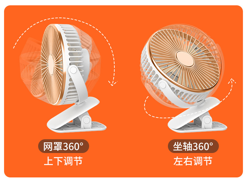 2023 New USB Aroma diffuser with Timed clip fan for student dormitories, portable office fan for student dormitories pic 6