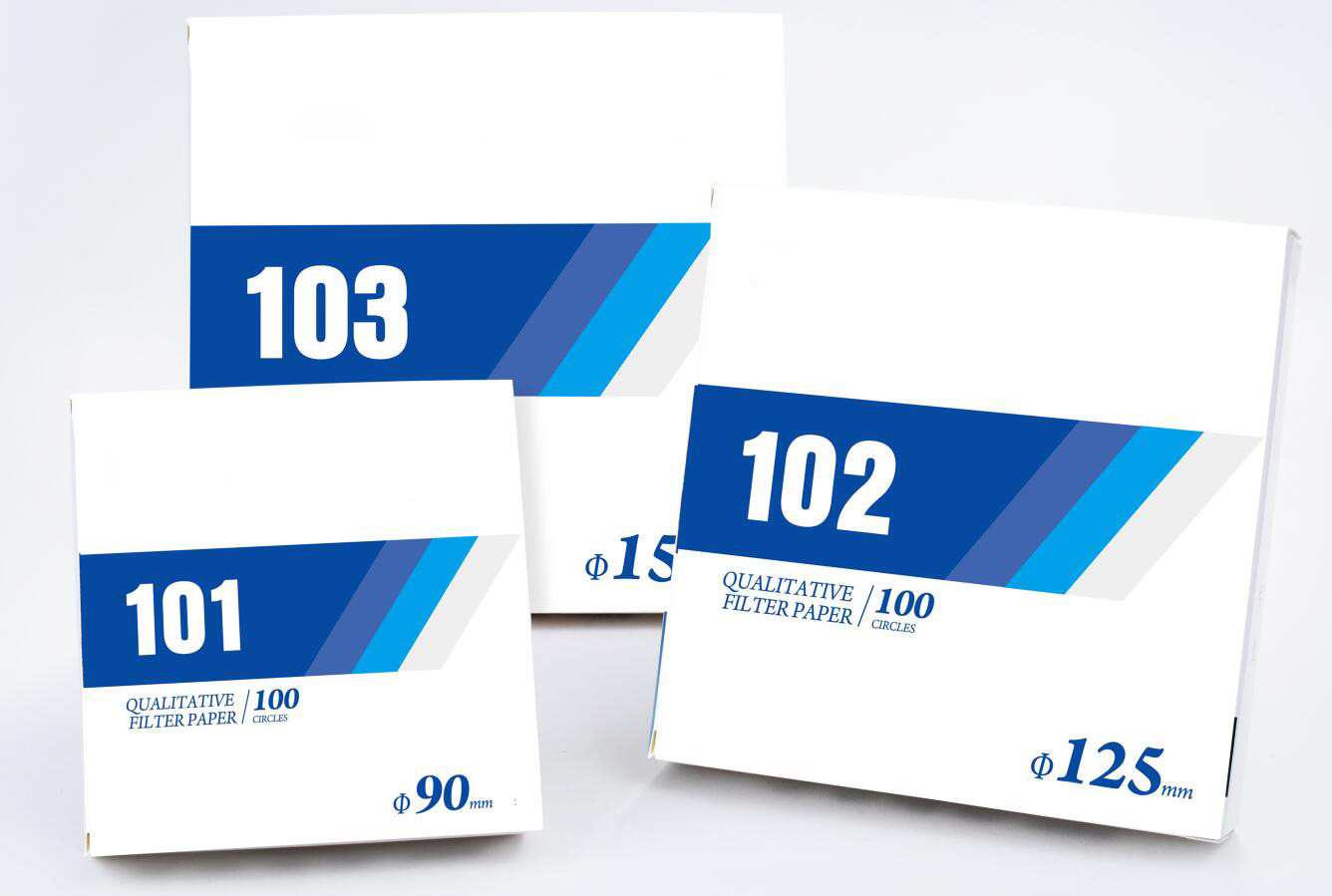 跨境专供一次性英文包装实验室定性滤纸快中慢三速工业定性过滤纸详情6