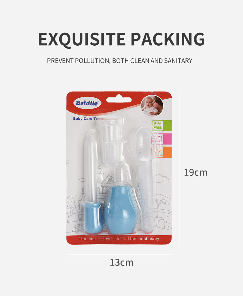 New anti-backflow nasal aspirator and drug feeder set, baby nasal discharge cleaner, nasal drip tube, drug feeder factory wholesale pic 8