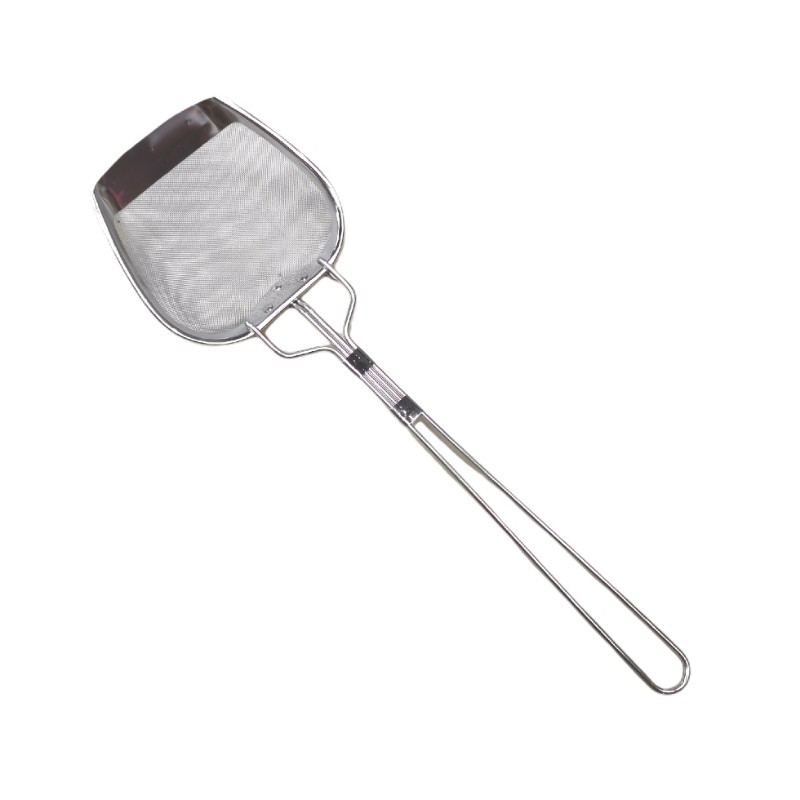 批发不锈钢方形油渣铲 捞渣网捞渣勺 滤油漏勺鸡排炸鸡店薯条油隔详情14