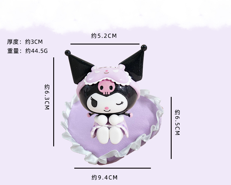 正版三丽鸥软绵沙发手办库洛米美乐蒂玉桂狗桌面公仔玩偶车载摆件详情5