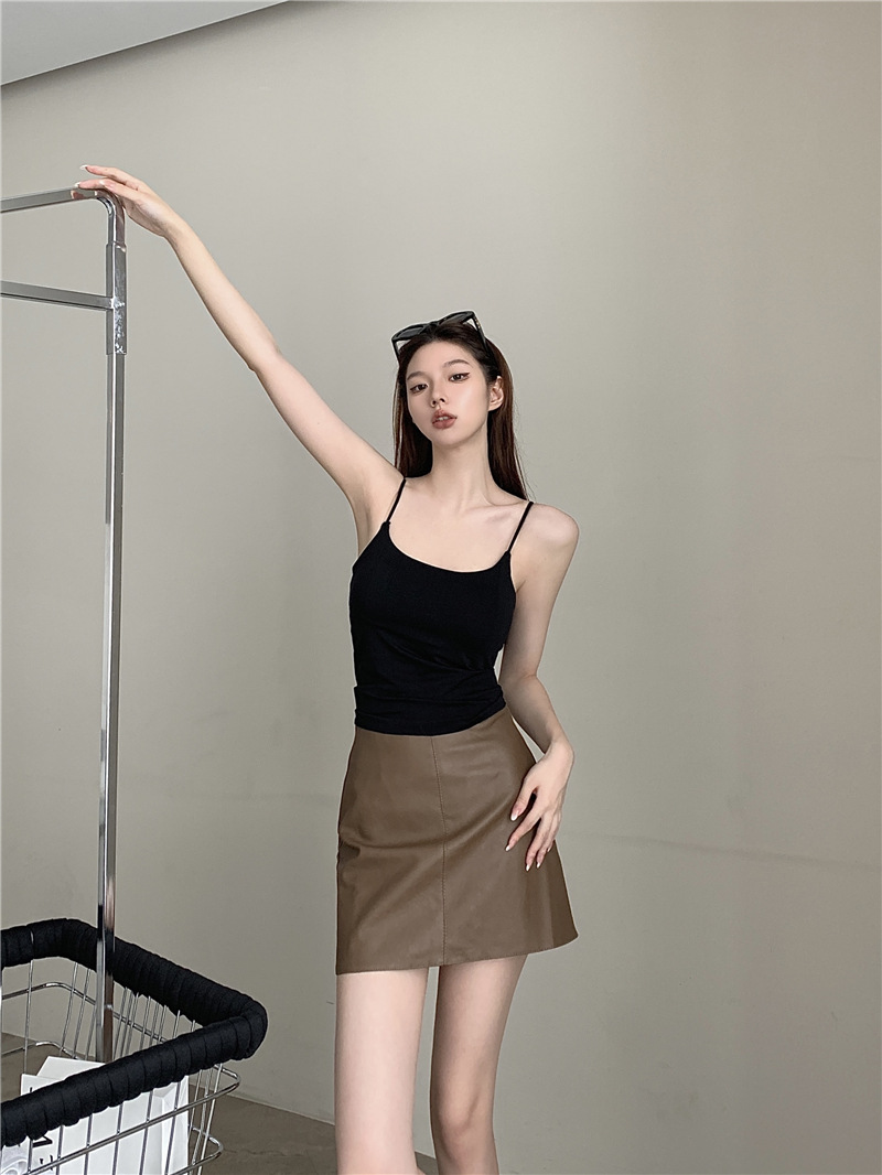 春夏无痕辣妹内搭纯欲美背吊带背心带胸垫外穿打底上衣裹胸抹胸女详情8