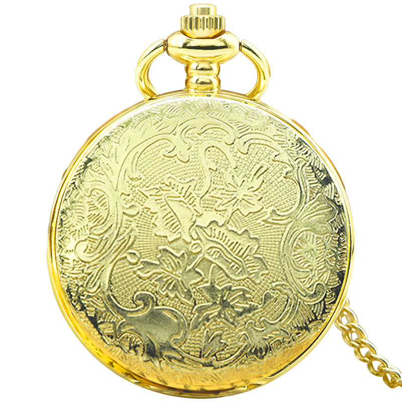 Hot-selling Harry Potter Fantastic Beasts Grindelwald Large Pocket Watch, personalized cross-border bestseller, golden pentagonal pic 9