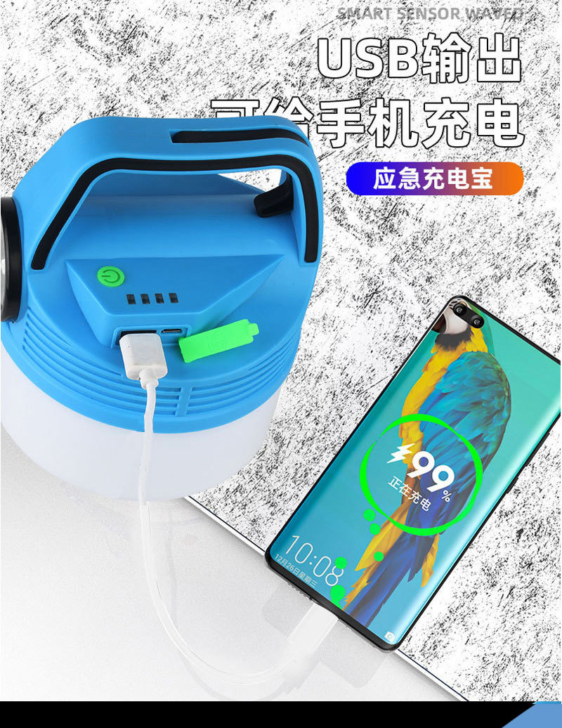 跨境露营灯led灯便携式帐篷灯户外野营灯多功能马灯usb充电地摊灯详情12