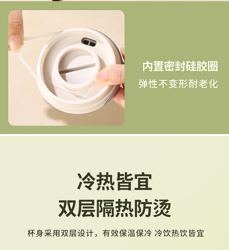304不锈钢马克杯带盖子勺子办公室女咖啡杯大容量泡茶杯喝水杯MK9 pic 11