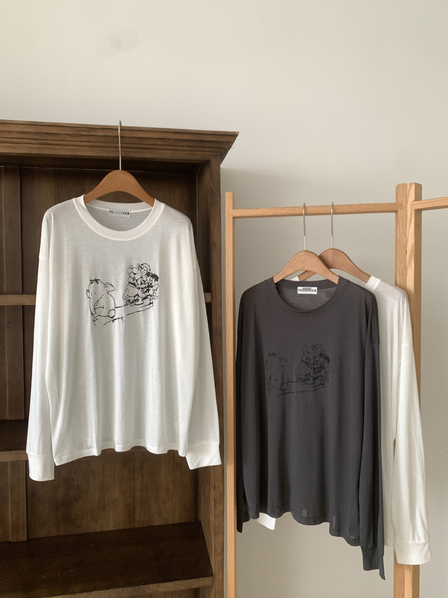 In stock 2025 summer new style, Dongdaemun, South Korea, round-neck super cute cartoon print sun protection long-sleeved T-shirt top for women pic 14