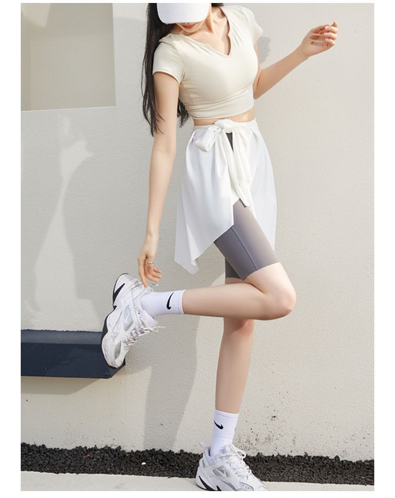 瑜伽打底裙一片式遮臀裙遮挡裙运动健身女屁帘防走光遮屁股半身裙详情12