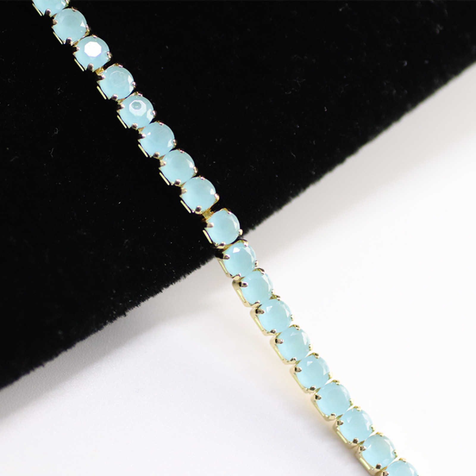 亚马逊爆款蓝色锆石手链女时尚百搭送礼高级感原创设计手链批发详情12