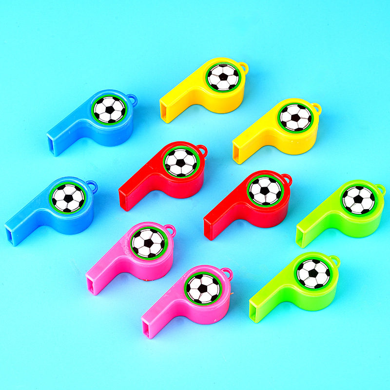 24 small football whistles for cheering and encouragement, whistle supplies, plastic whistles, referee whistles, manufacturer wholesale pic 4