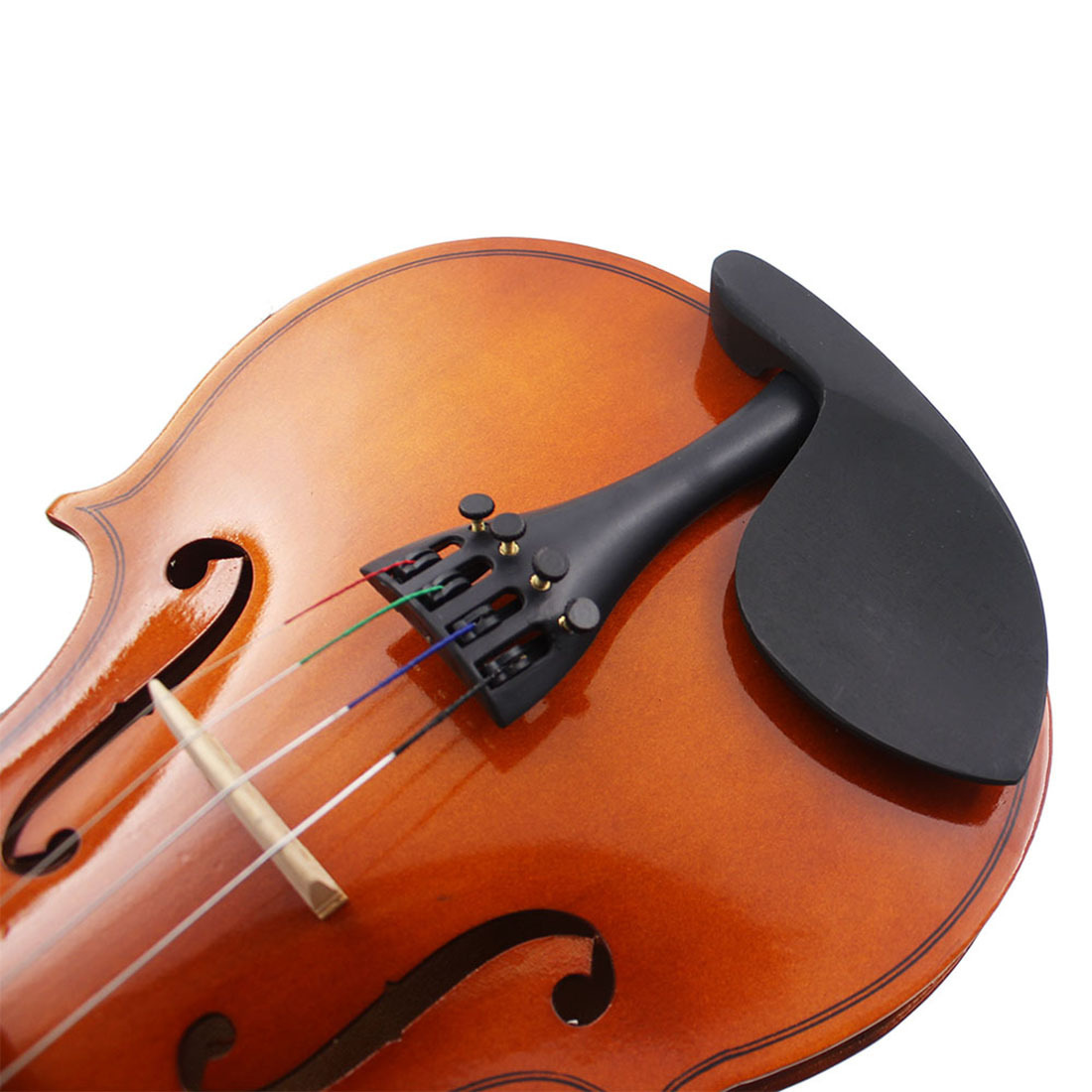 Natural color solid wood violin beginner practice 4/4 violin popularization for adults and children Violin pic 11