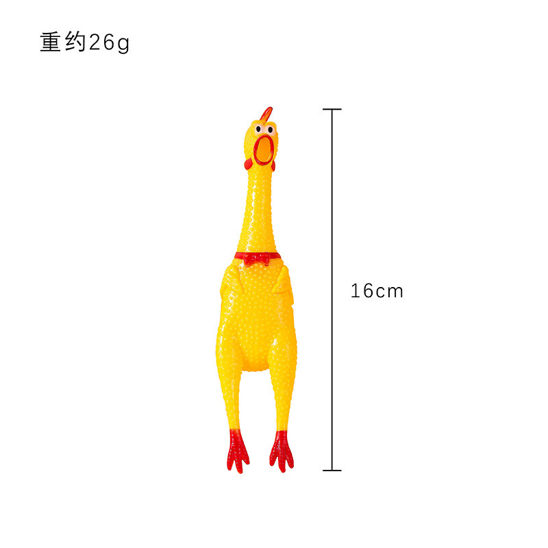 批发搪胶玩具惨叫鸡 整人玩具尖叫鸡 趣味发声玩具咕咕鸡宠详情8