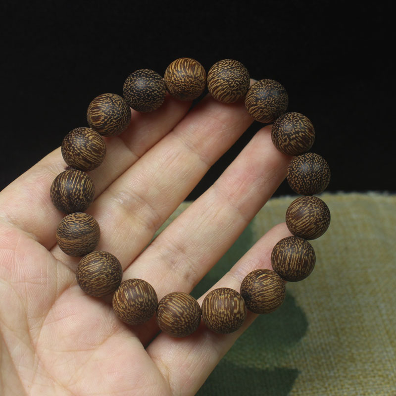 沉香木圆满款20mm手串老型珠算盘珠手链国风文玩佛珠念珠手饰详情6