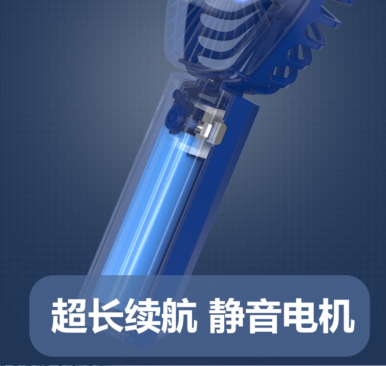 新款跨境usb迷你手持小风扇便携式桌面大容量小风扇可充电风扇详情6