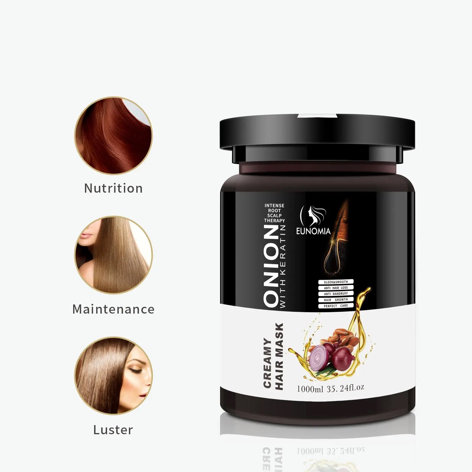 跨境出口发膜营养焗油护发素干枯受损修复洗发水营养倒膜洗护套装详情9