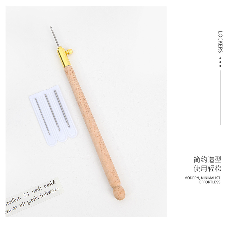 法式反绣木柄钩针diy正反面钩花工具luneville刺绣针串珠亮片钩针详情15