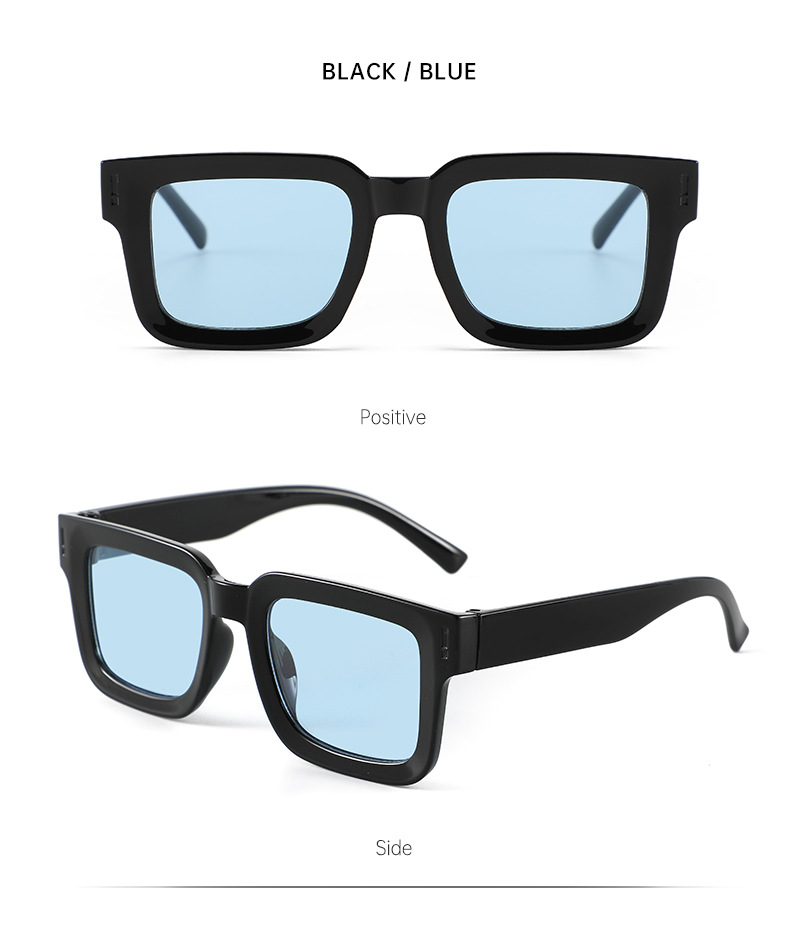 Small-framed concave-convex sunglasses, square for taking photos, UV protection, Korean-style sunglasses, trendy, natural and versatile, sunshade sunglasses pic 16