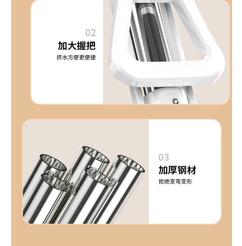 海绵拖把2025新款家用一拖净吸水对折式免手洗德棉头干湿两用拖把详情16