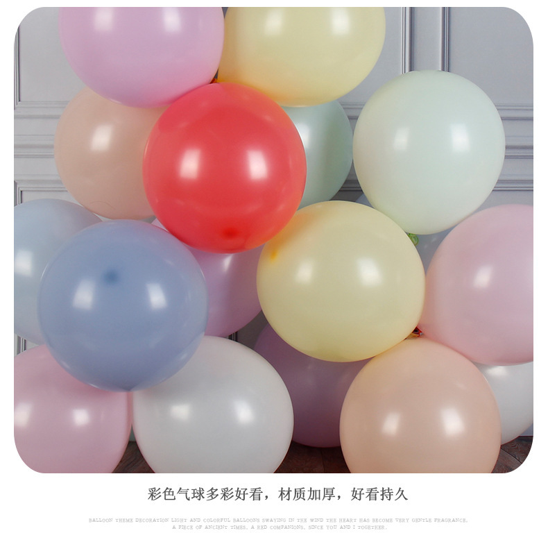 5-inch, 10-inch, 12-inch and 18-inch latex balloons in macaron color series for birthday and festival decoration and venue arrangement pic 6