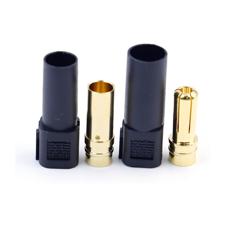 XT150-M/F正品Amass艾迈斯镀金插头120A大电流红黑蓝6mm香蕉头详情5