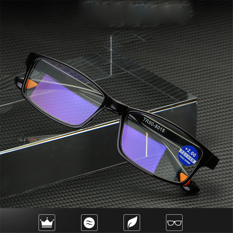 Nuevo tr90 anti-blu-ray gafas de lectura portátil para hombres y mujeres con gafas de lectura al por mayor estilo de venta caliente de happy lake pic 1