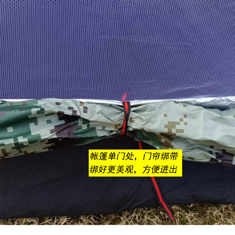 户外帐篷军绿迷彩数码手动搭建双人多人沙滩野营帐篷礼品帐篷批发详情11