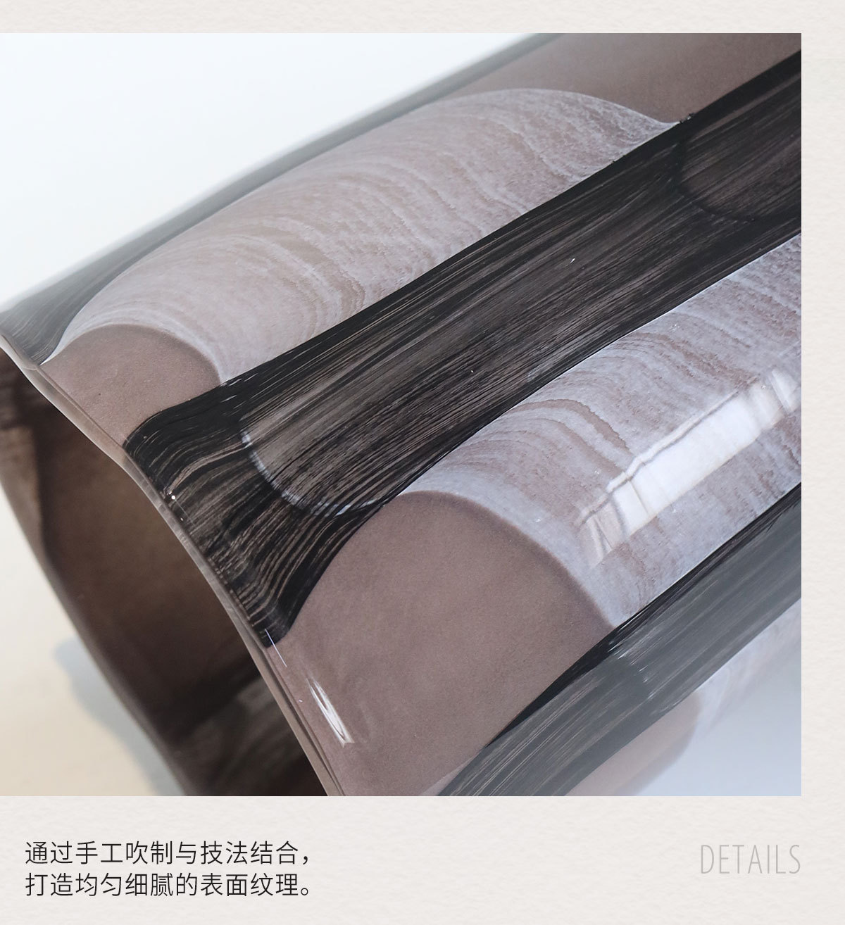 意式极简中古玻璃花瓶高级感摆件客厅插花餐桌复古水培器皿详情7