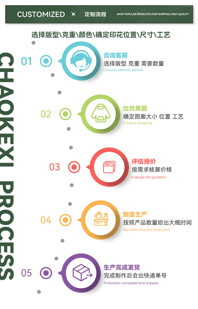 CKX男装2026春夏季305G重磅t恤男美式纯棉潮牌纯色短袖t恤男详情43