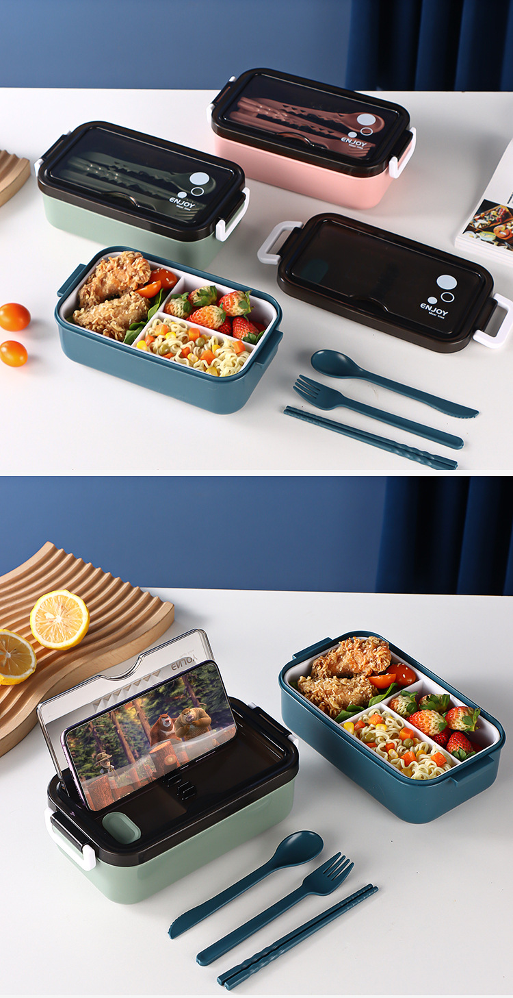 亚马逊跨境学生分格便当盒儿童水果餐盒上班族微波炉加热饭盒批发详情2