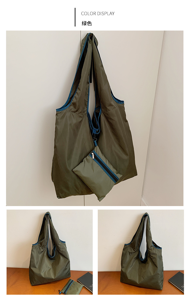 2026新款韩版折叠购物袋大容量收纳袋防水超市手提托特包环保布袋详情23
