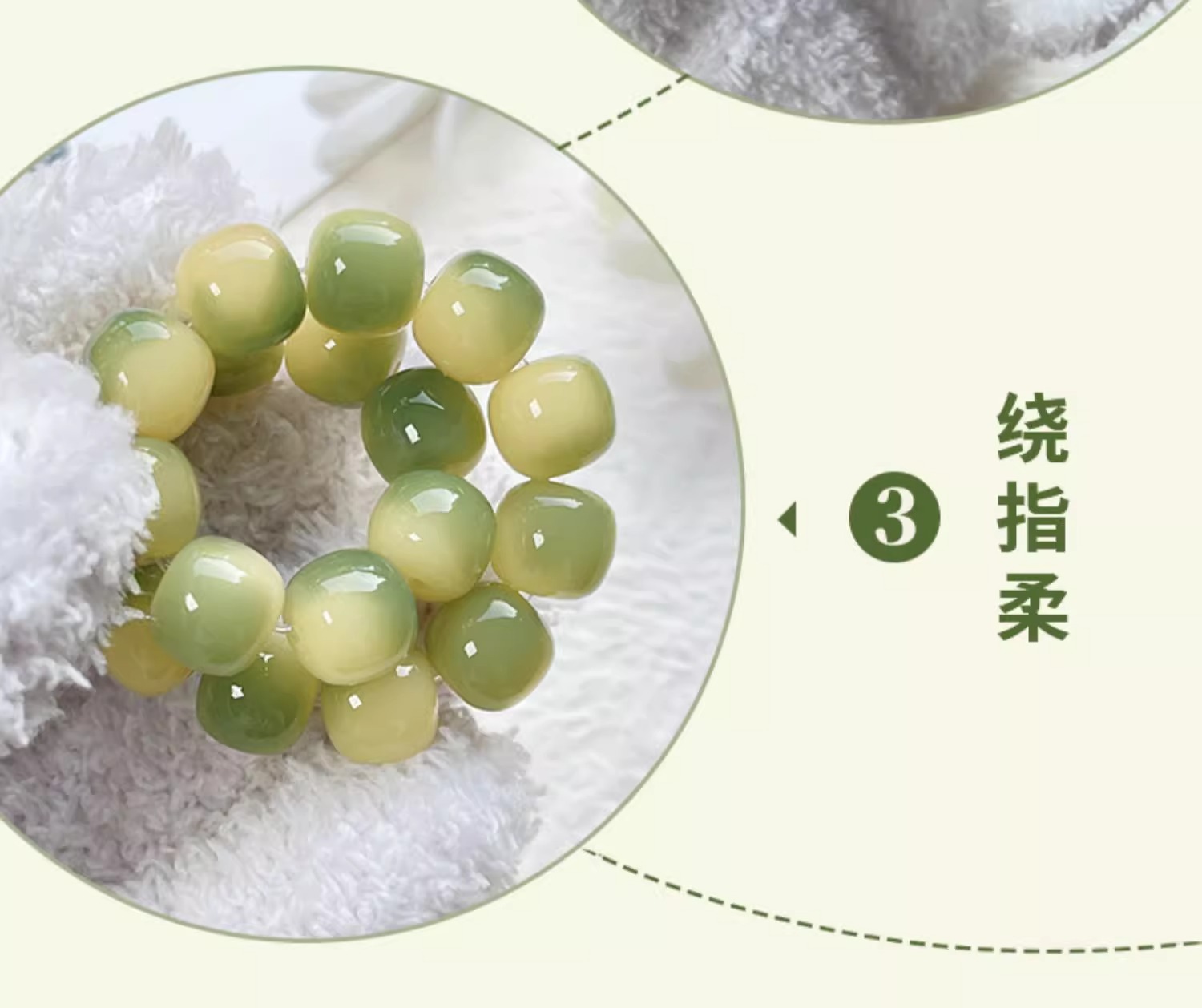 天然白玉菩提根手串高抛菩提文玩佛珠绕指柔男女手链厂家直供批发详情9